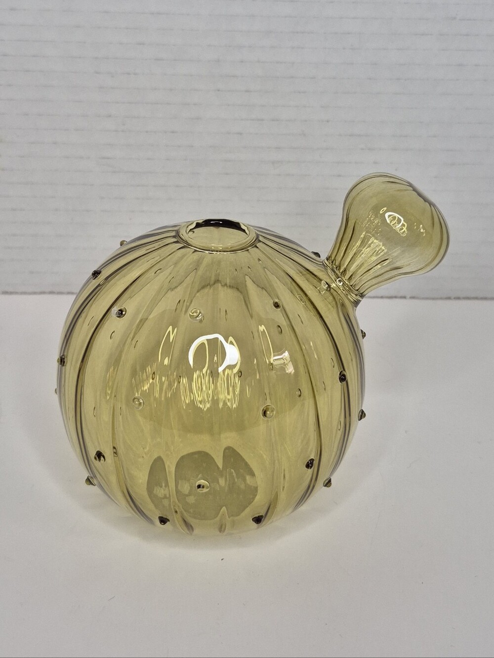Ball Cactus Glass Vase NWT